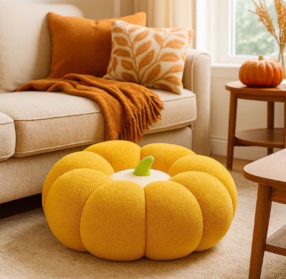 Cozy Pumpkin Floor Cushion