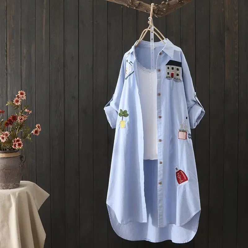 Chic Embroidered Blouse