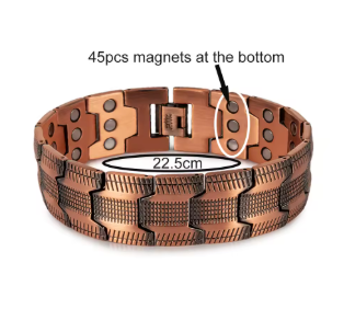 Elegant Copper Wellness Bracelet For Men