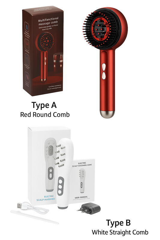 LED Hair-Growth Support Comb 
Support Thicker-Looking Hair with Red & Infrared Light Technology