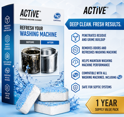 Washing Machine & Dishwasher Cleaner Tablets Bundle