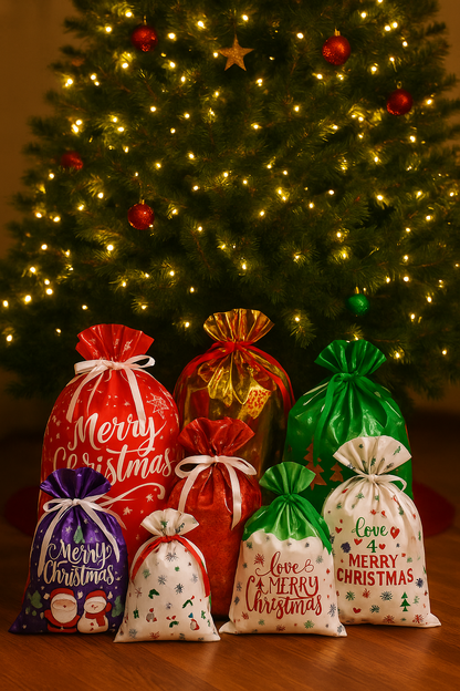 🎁Festive Drawstring Gift Bags