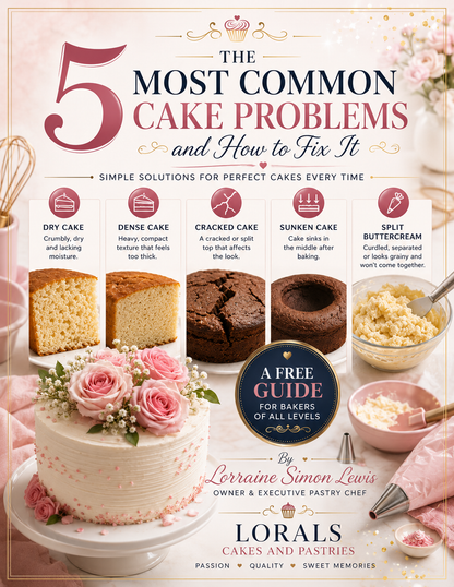 Free E-Book: The 5 Most Common Cake Problems (And How to Fix Them)