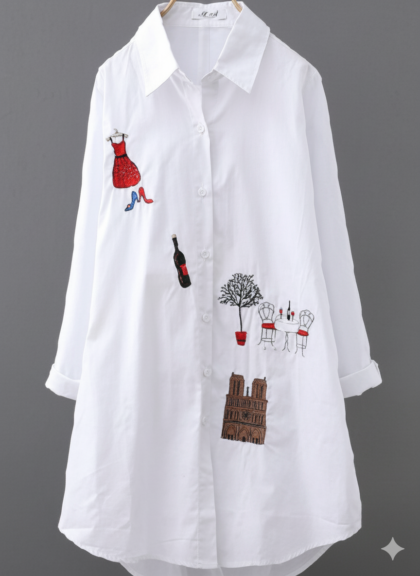 Women’s Embroidered Cotton Blouse