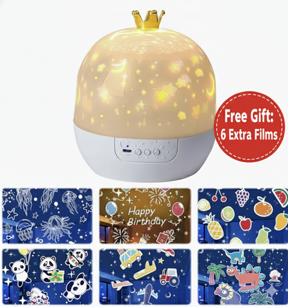 Starry Dream Rotating Night Light- 15 in 1 Kids Galaxy Projector