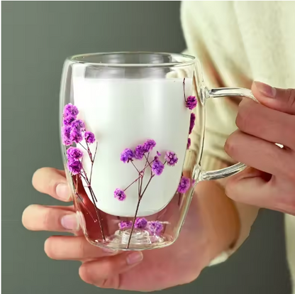 Elegant Double Flower Mug