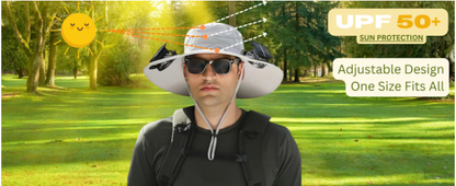 Solar Brim Cooling Hat