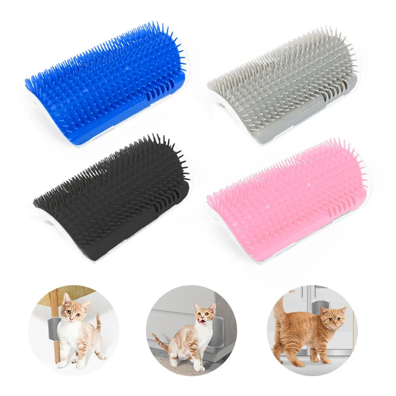 Massage Pet Cat Brush Corner Scrape Hair Removal