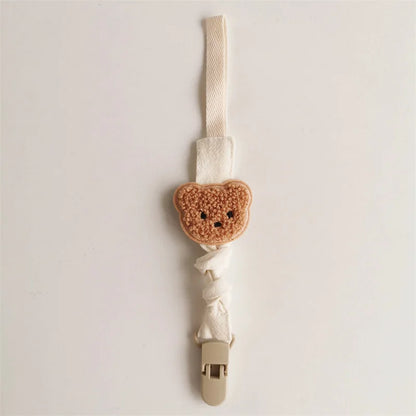 Cute Bear Baby Pacifier Chain Clips Holders