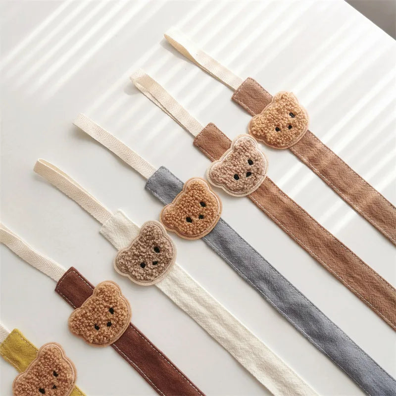 Cute Bear Baby Pacifier Chain Clips Holders