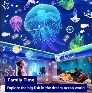 Starry Dream Rotating Night Light- 15 in 1 Kids Galaxy Projector