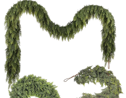 Lifelike Cedar Garland