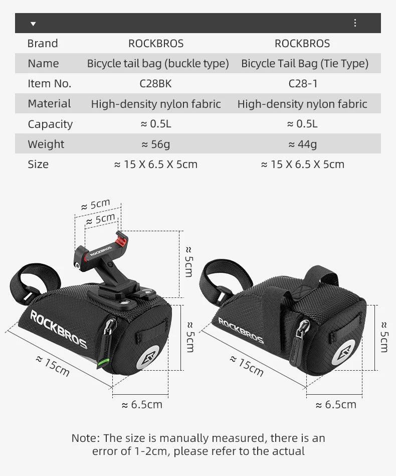 ROCKBROS Reflective Bike Bag