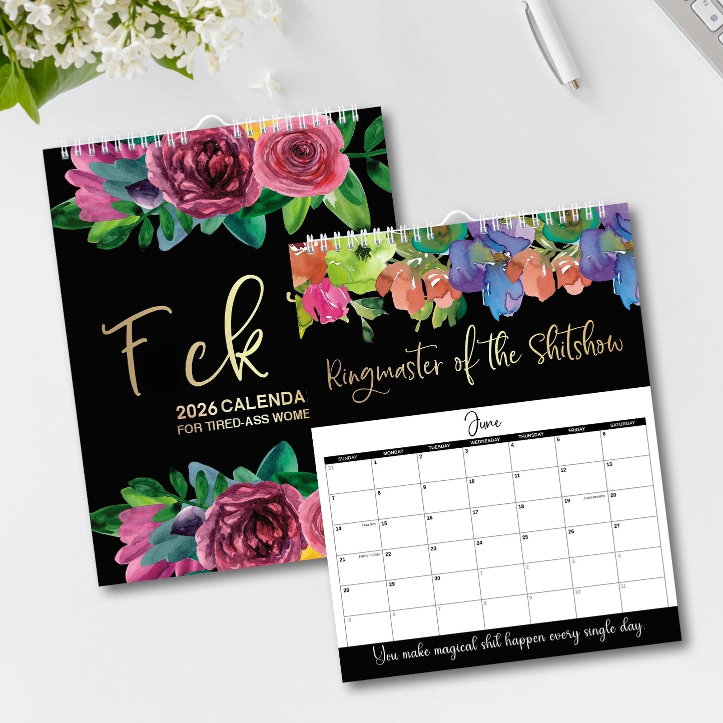 The Original "F*ck It" 2026 Bold Wall Humor Calendar
