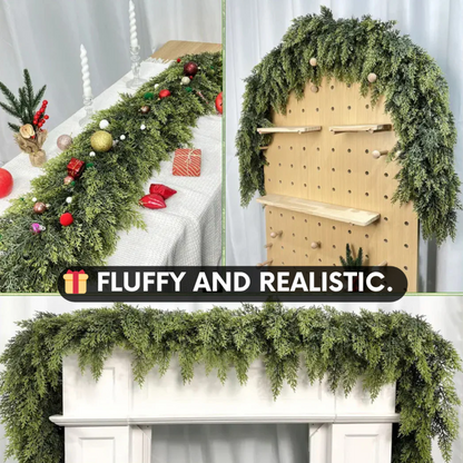 Lifelike Cedar Garland