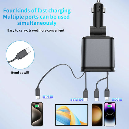 QuickCharge 4-in-1 Car Hub
