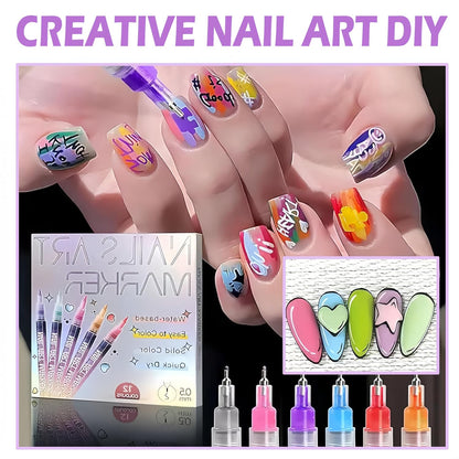 Vibrant Nail Art Pens Set