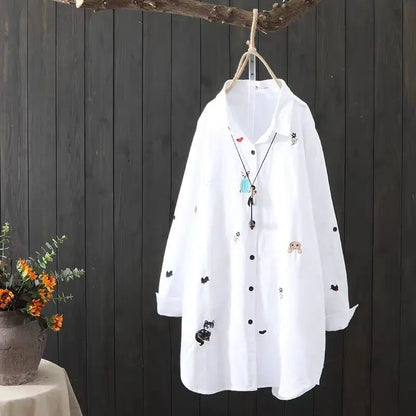 Women’s Embroidered Cotton Blouse