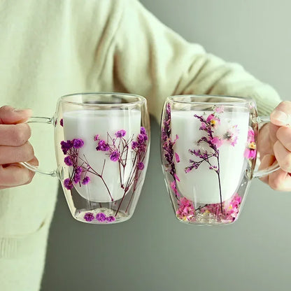 Elegant Double Flower Mug