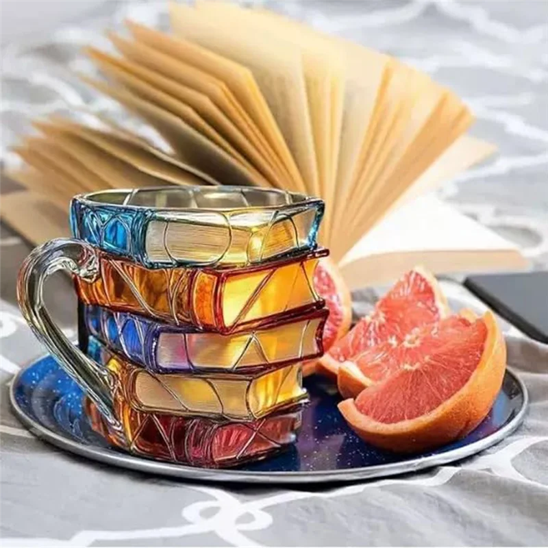 Vintage Bookstack Coffee Mug