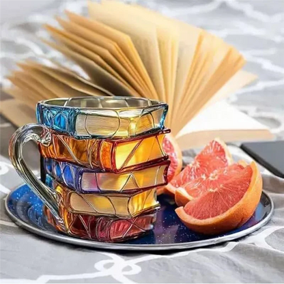 Vintage Bookstack Coffee Mug