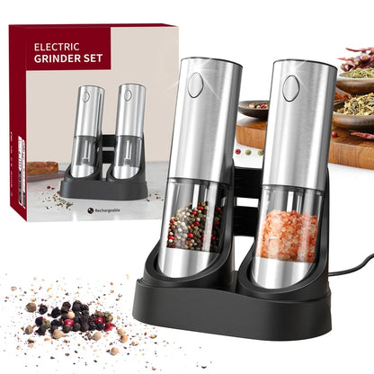 UBS Rechargeable Salt & Pepper Grinder Set