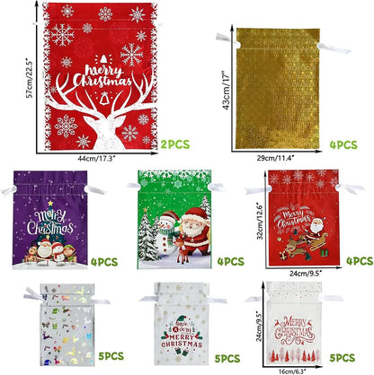 🎁Festive Drawstring Gift Bags