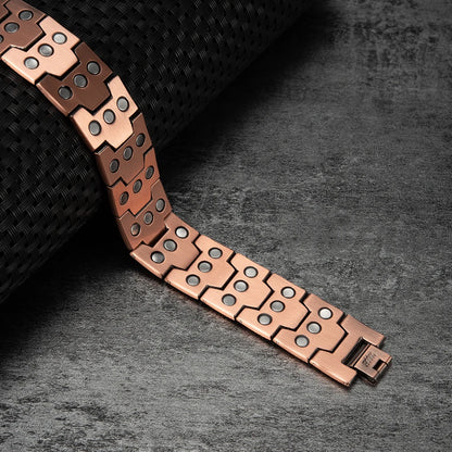 Elegant Copper Wellness Bracelet For Men