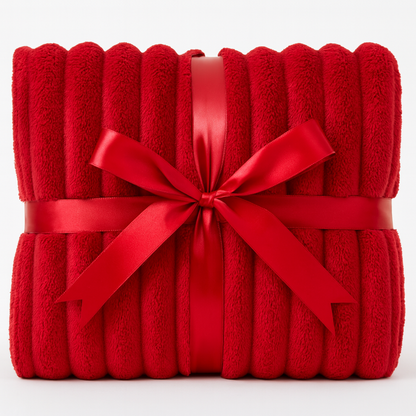 The Cloud-Rib Velvet Fleece Blanket | Ultra-Soft Plush Throw