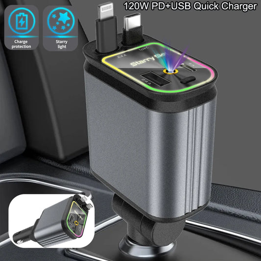 QuickCharge 4-in-1 Car Hub
