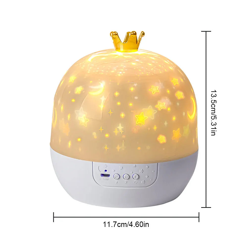 Starry Dream Rotating Night Light- 15 in 1 Kids Galaxy Projector