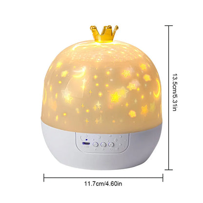 Starry Dream Rotating Night Light- 15 in 1 Kids Galaxy Projector