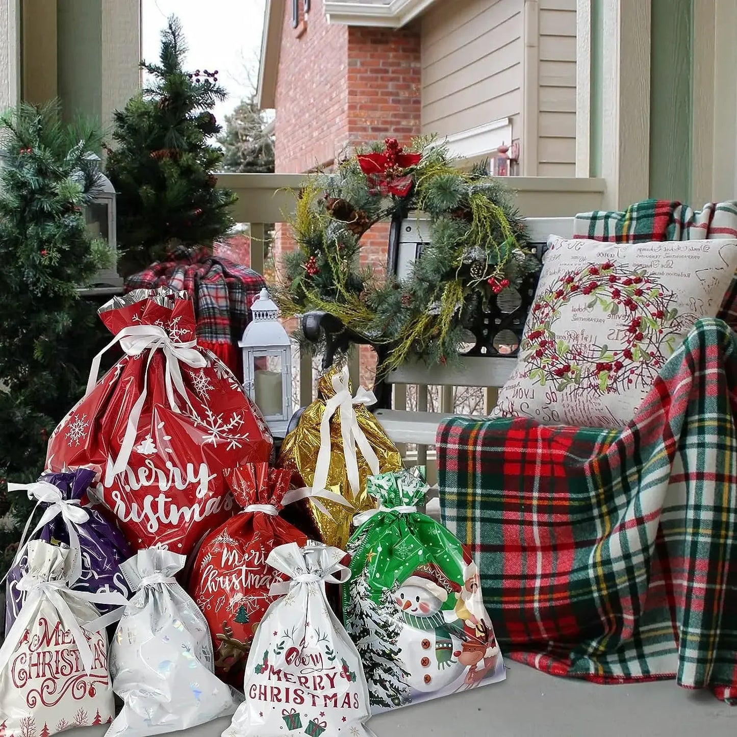 🎁Festive Drawstring Gift Bags