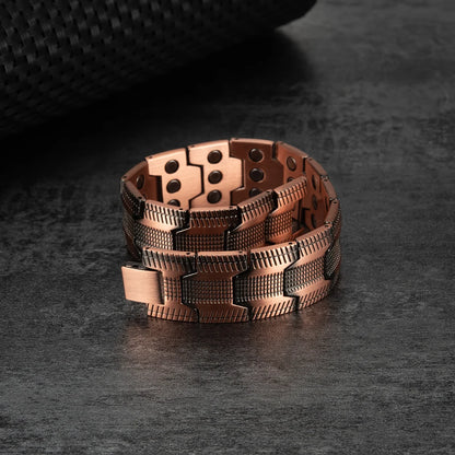 Elegant Copper Wellness Bracelet For Men