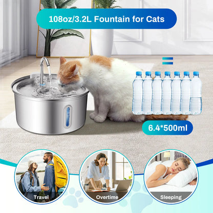 Whispering Cat Water Fountain