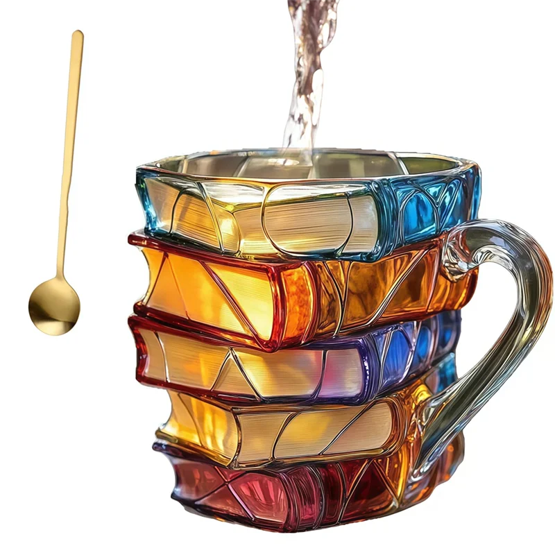 Vintage Bookstack Coffee Mug