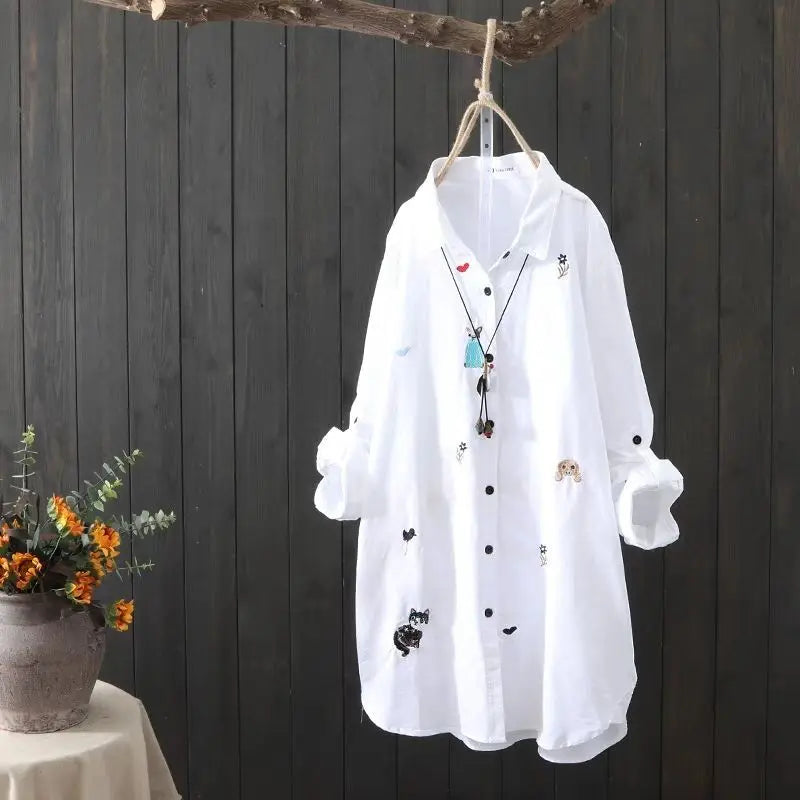 Women’s Embroidered Cotton Blouse