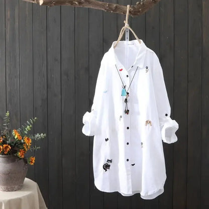 Women’s Embroidered Cotton Blouse