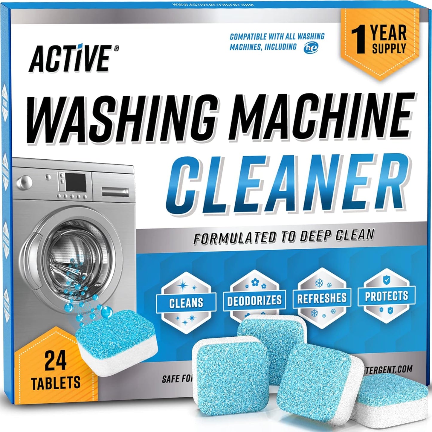 Washing Machine & Dishwasher Cleaner Tablets Bundle