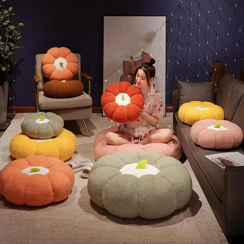 Cozy Pumpkin Floor Cushion