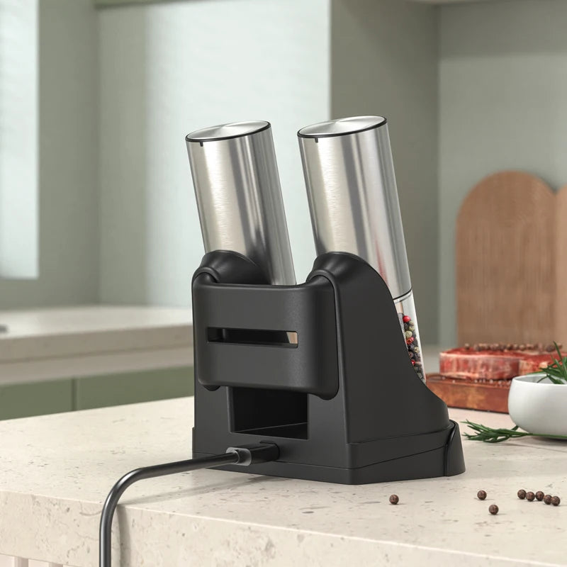 UBS Rechargeable Salt & Pepper Grinder Set
