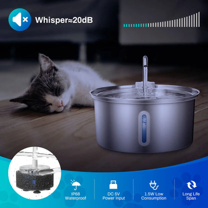 Whispering Cat Water Fountain