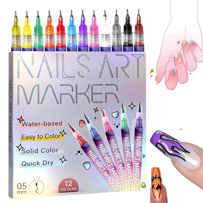 Vibrant Nail Art Pens Set