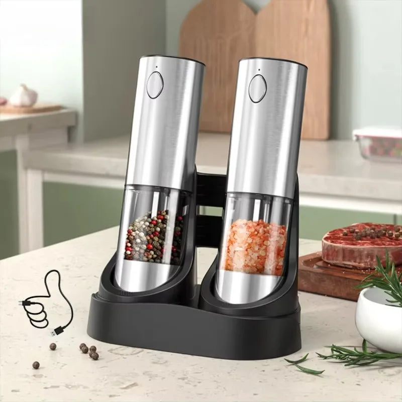 UBS Rechargeable Salt & Pepper Grinder Set