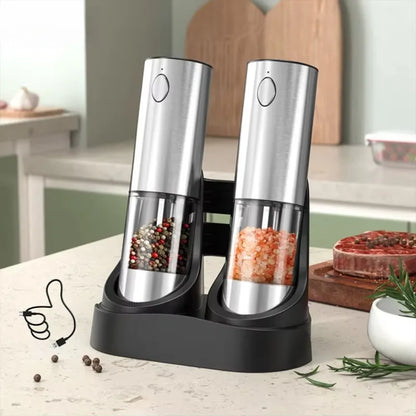 UBS Rechargeable Salt & Pepper Grinder Set