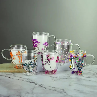 Elegant Double Flower Mug