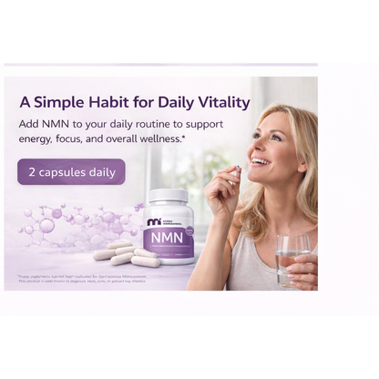 Daily NMN Supplement for all-Day Energy & NAD+ Support
