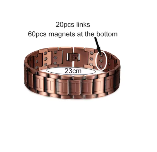 Elegant Copper Wellness Bracelet For Men