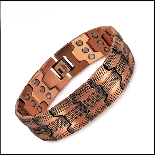 Elegant Copper Wellness Bracelet For Men