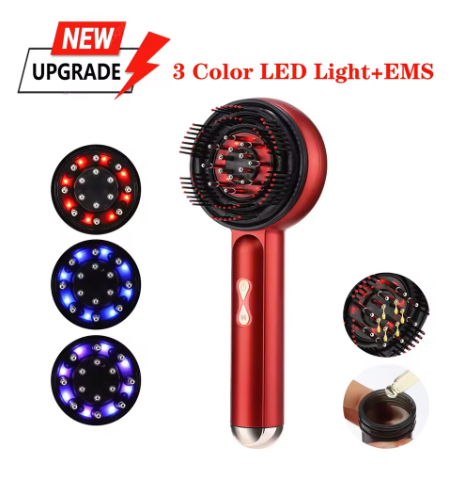 LED Hair-Growth Support Comb 
Support Thicker-Looking Hair with Red & Infrared Light Technology